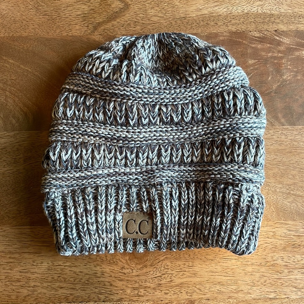Multi tone CC beanie tail